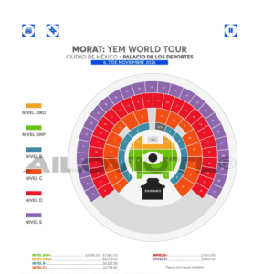 MORAT  6  de Noviembre del 2026   Palacio de los Deportes  CDMX   México