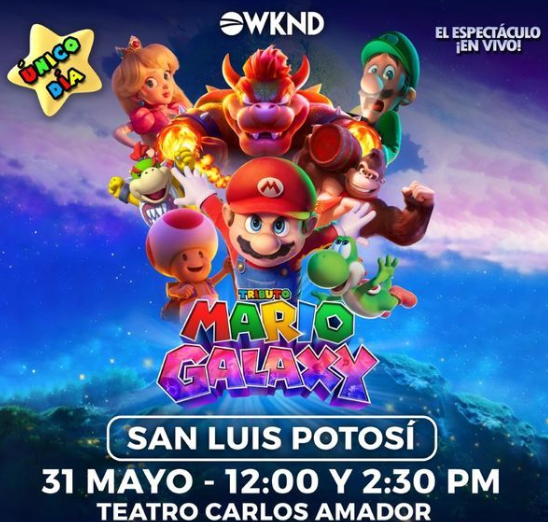 Tributo Mario Galaxy 31 mayo 2026 en San Luis Potosi Teatro Carlos Amador